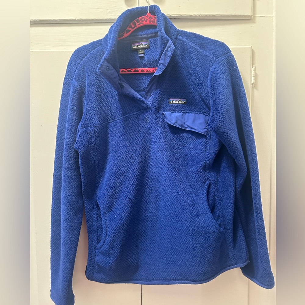 Patagonia fleece half zip - royal blue
